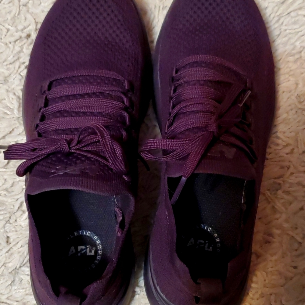 APL plum sneakers size 7